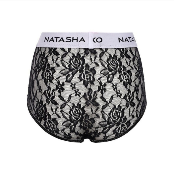 NWoT Natasha Zinko laced logo briefs - Picture 5 of 9